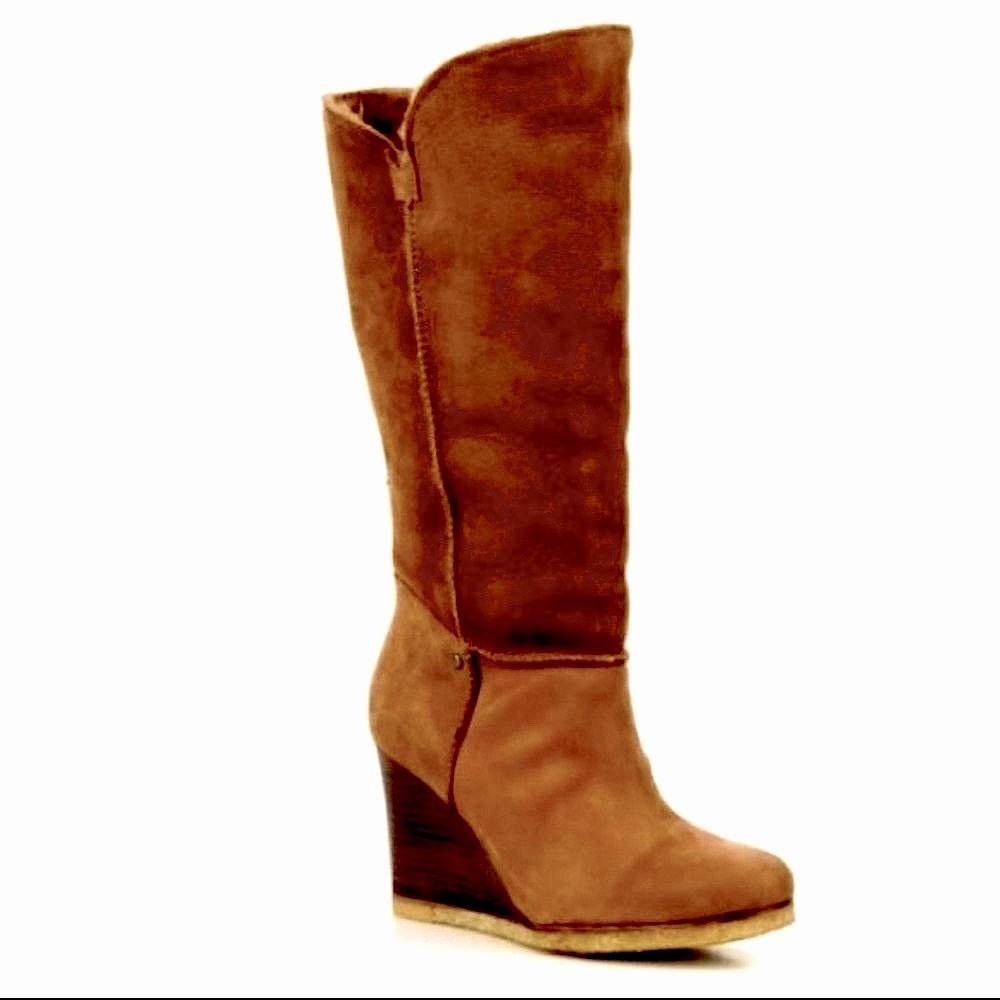 UGG suede wedge boot